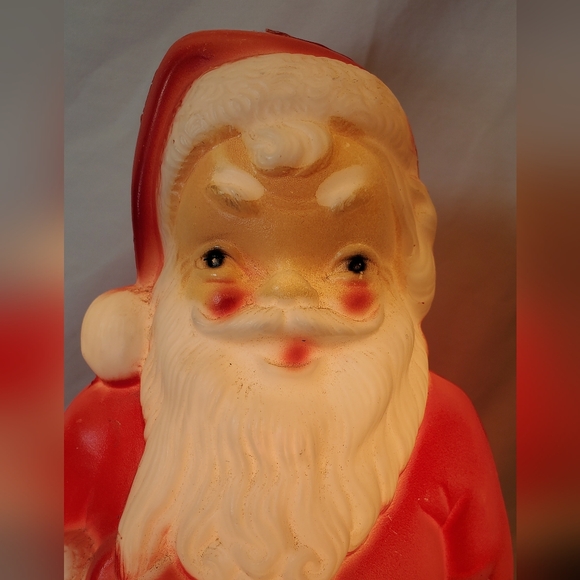 Santa Claus Vintage 1968 Empire Plastic Blow Mold Lighted Plug-in Santa Figure - Picture 2 of 10